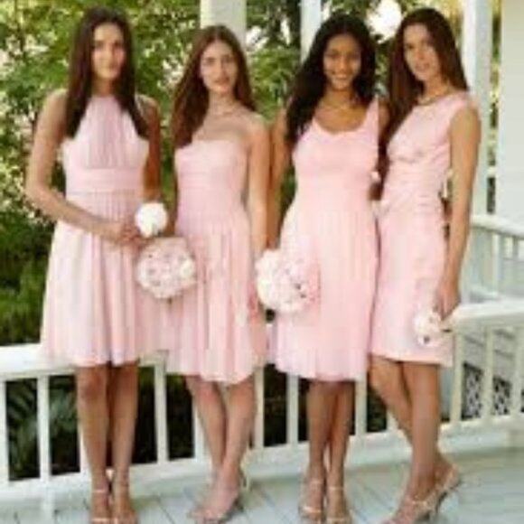 Ralph Lauren Dress Women's Size 10 Peach Blush Midi Summer - Picture 1 of 8